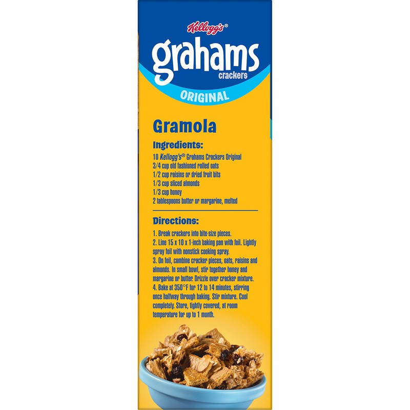Kellogg's Grahams Crackers, Easy Snacks, Bulk Pantry Staples, Original, 45oz