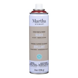 MARTHA STEWART Paint & Primer 8oz Spray Paint, Gloss Chipotle (42885)