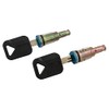 Front Driver and Passenger Outside Door Lock Cylinder Set with