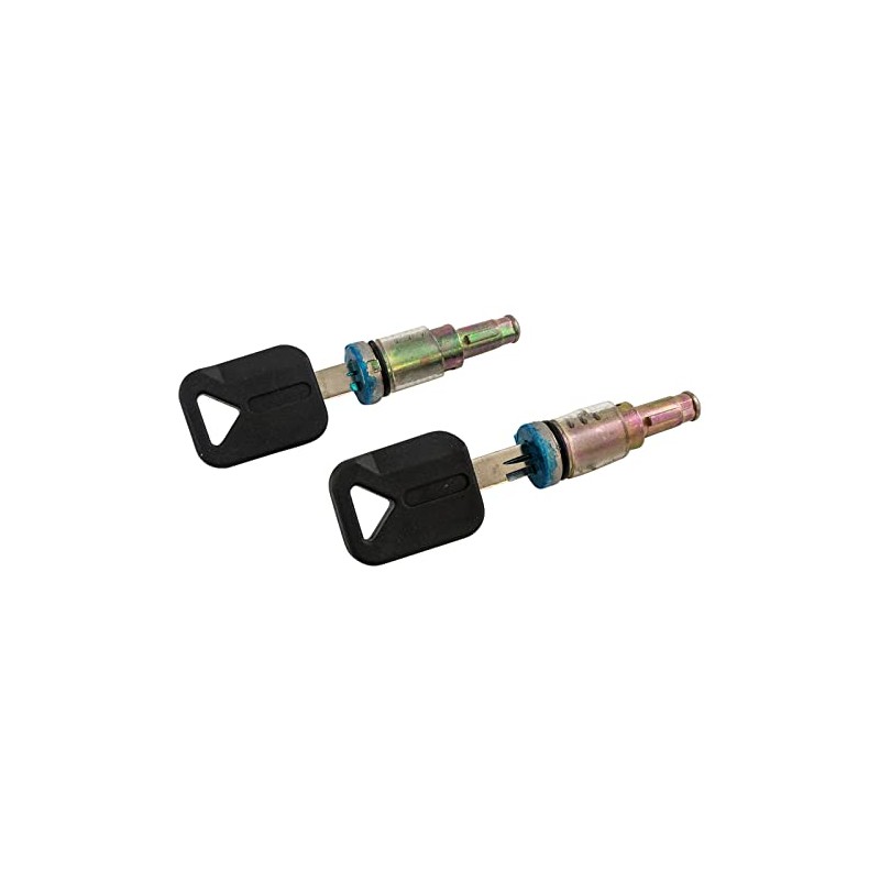Front Driver and Passenger Outside Door Lock Cylinder Set with