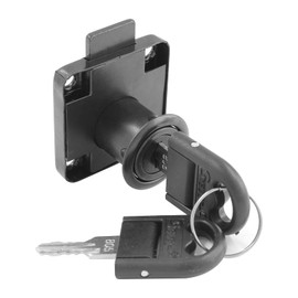 BokWin Cabinet Drawer Lock Letter Box Lock Desktop Lock Door Lock Desk Wardrobe Cabinet Locker Zinc Alloy Office Desk Drawer Locks Furniture Hardware Lock with 2 Keys(Hole Diameter 19MM) ，Black