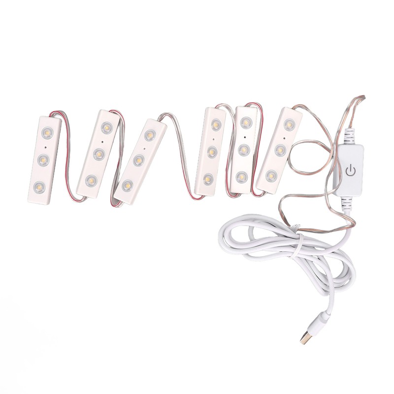 LED Makeup Mirror Light Adjustable Brightness USB Plug in DIY