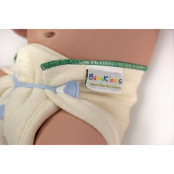 BabyKicks 3 Pack Prefold Diaper, Small