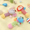 Baby Soft Rattles, 3 Pack Plush Animal Rattle Toys for