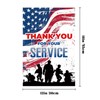 Thank You for Your Service Garden Flag Patriotic Banner 12X18'