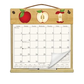 Wooden Refillable Calendar Holder Filled with a 2026 Calendar and Includes an Order Form Page for 2027-APPLES