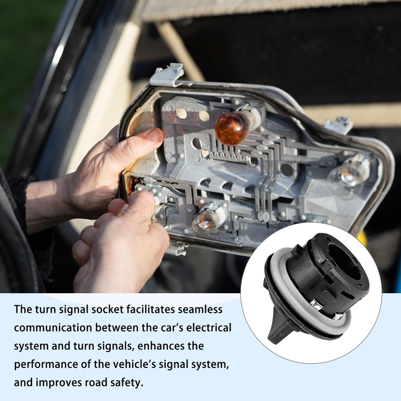 92166-3K000 Front-Turn-Signal-Lamp-Socket Holder Bulb Plug Socket Assembly Compatible with KIA