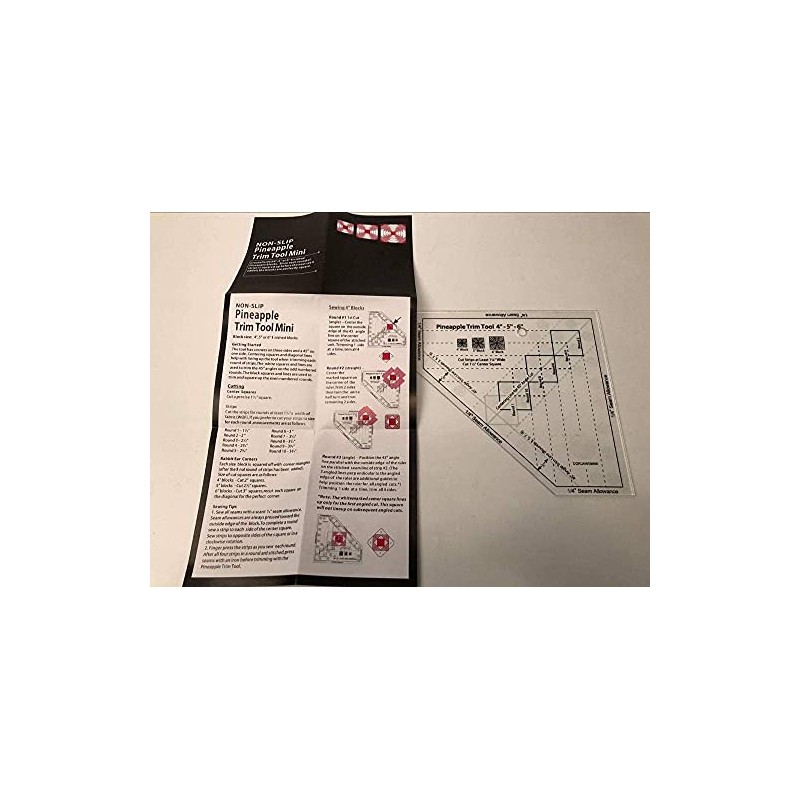 YICBOR Pineapple Stepping Ruler Non Slip MST-03 4-5-6 Inch Finished