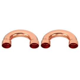 PATIKIL 7/8 Inch ID Copper Pipe Fittings, 180 Degree Return Bend Copper Pipe Sweat Welding Solder Connection for HVAC Air Conditioning Hydraulic
