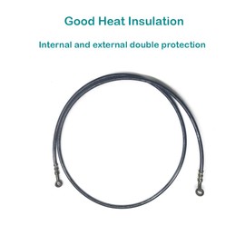 QYMOTO 61 Inch CK100-S Brake Hose Cable Hydraulic Brake Oil Hose Compatible with Co Leman CK100-S CK100 SK100 Go Kart Brake Cables Steel Braided Brake Line