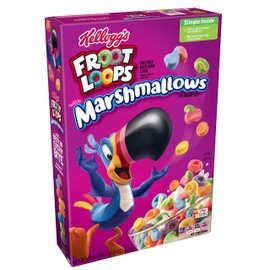 Froot Loops Breakfast Cereal with Fruity Shaped Marshmallows, Low Fat, 10.5 oz Box(Pack of 8)