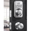 Keyless Entry Door Lock with 2 Knobs, Zowill DK01K Keypad