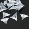 HOMSFOU 200pcs Stair Inside Corner Clear Dust Guards Decorative Triangle