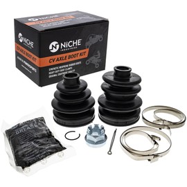 NICHE Rear CV Axle Boot Kit For Kawasaki 49006-0019 49006-0018 Brute Force 750 650 ATV