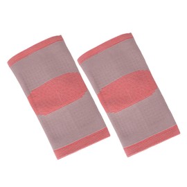 Kisangel Tennis Basketball Sports Elbow Support 2 Pack Breathable Warm Elbow Protectors for Fitness Sturdy Support for Outdoor Activities