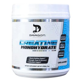 Dragon Pharma Creatine Monohydrate 1 Kg 200 Serv Sabor Sin Sabor