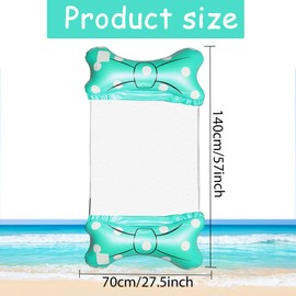 Air Mattress Pool, 4-in-1 Water Hammock, Air Mattress Water, Pool Mattress, Water Hammock with Net, Tanning Pool Air Mattress, Water Hammock, Pool Accessories, Pool Toy Adults