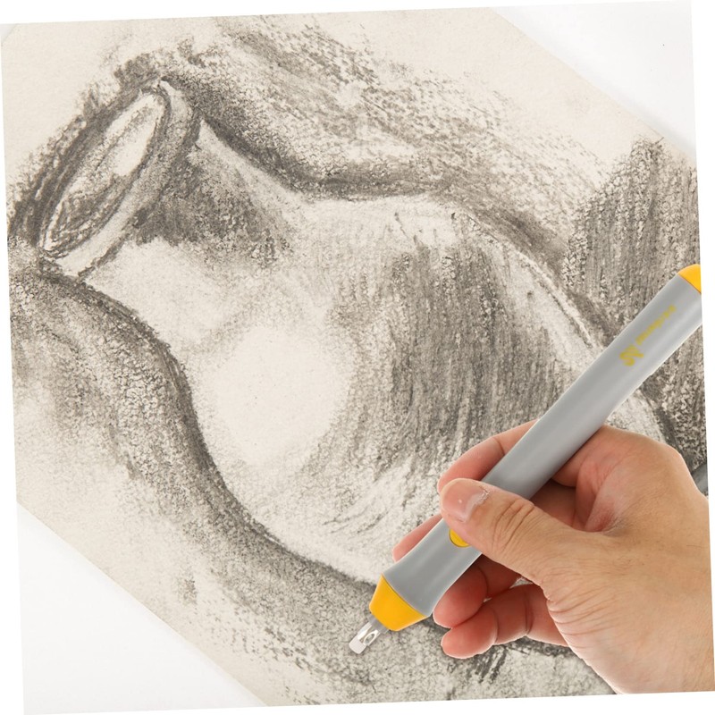 TEHAUX 3 Sets Electric Eraser Erasers for Mechanical Pencil Kid