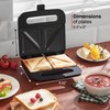 Elite Gourmet ESM2207XSS Sandwich Panini Maker Grilled Cheese, Machine Tuna
