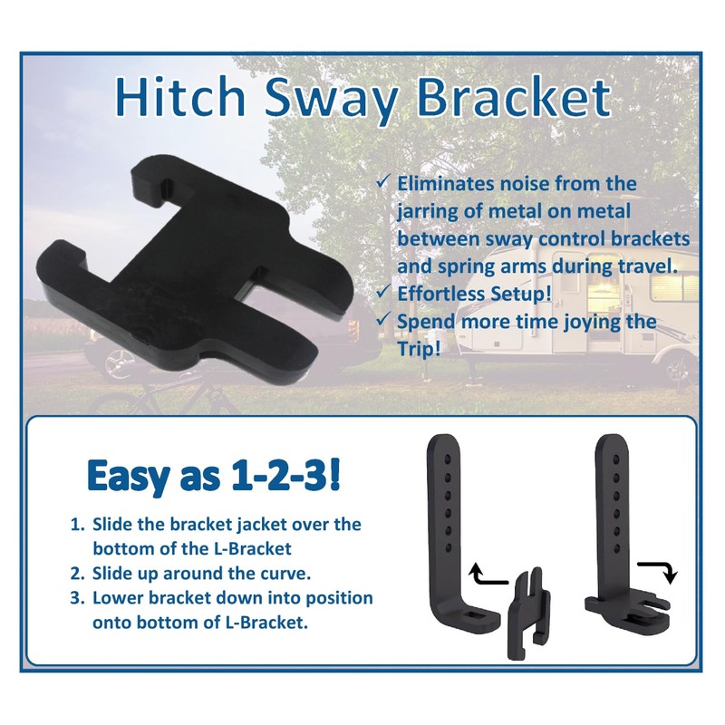 Sway Bracket Jacket Compatible with E2 Provides Cushion Between Sway