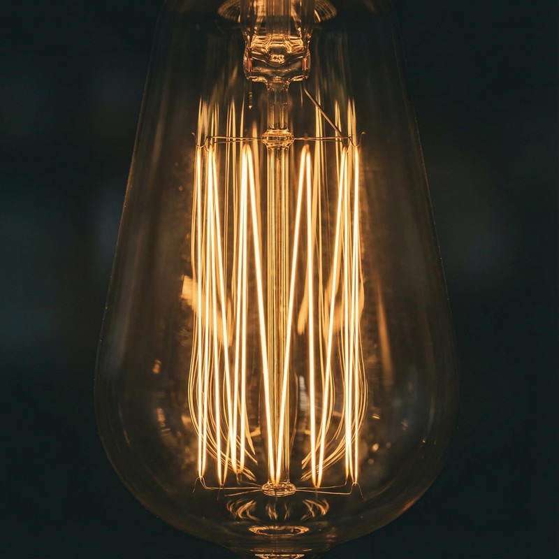 Kellarosses ST64 Incandescent Edison Bulbs 60W 6-Pack, 2200K Warm Amber