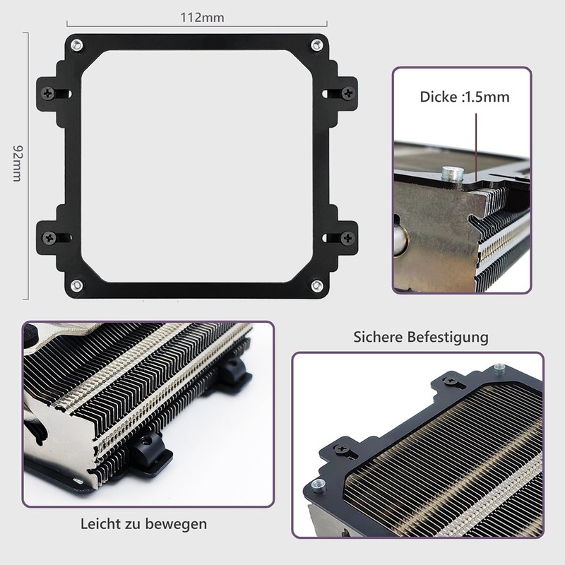 DolDer Fan Mounting Bracket Mounting Kit Fan Mount Backplate Compatible