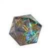 Cusdie 33MM D20 DND Dice with Sharp Edges and Glitter