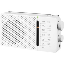 Sangean SR-36 A500455 AM/FM Pocket Radio (Pocket 110), White