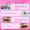 Ruairie Lash Clusters Wispy Eyelash Cluster Eyelash Extensions 154pcs Fluffy