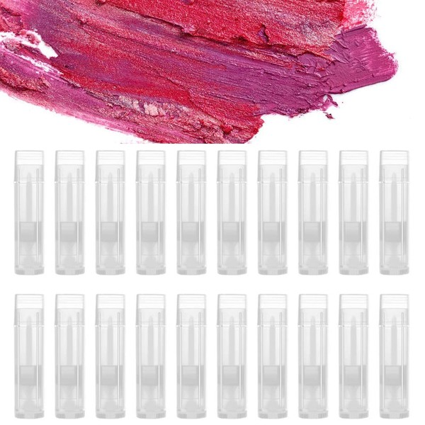 DFsucces Lip Balm Tubes Lip Containers Set of 20 Rotating