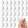 30 Pcs Mini White Wooden Eggs 7/8 Inch Fake Easter