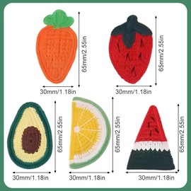 WUSJCOF 10 Pieces Wool Braided Hair Pins Animal Clips Hair Pins Hair Accessories for Kids (Multi-Colour)