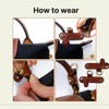 DOSIBAG Leather Replacement Straps for Le Pliage Mini Pouch Bags,