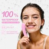 Rechargeable Silicone Facial Cleansing Brush with Heat Massage