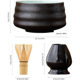 Generisch WELLCHA Japanese Matcha Complete Set Whisk Bowl Spoon - For Your Perfect Matcha Ritual