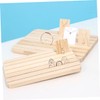 Baluue Earring Display Stand Beech Wood Earring Card Holder for