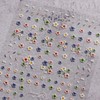 JMEOWIO 3D Nagelsticker Bunte Blume Nail Art Sticker Selbstklebend Nagelaufkleber