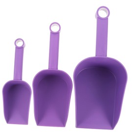 IWOWHERO 3pcs Plastic Soil Scoop Garden Shovels for Planting Transplanting and Weeding Small Medium Large for Indoor and Outdoor Gardening