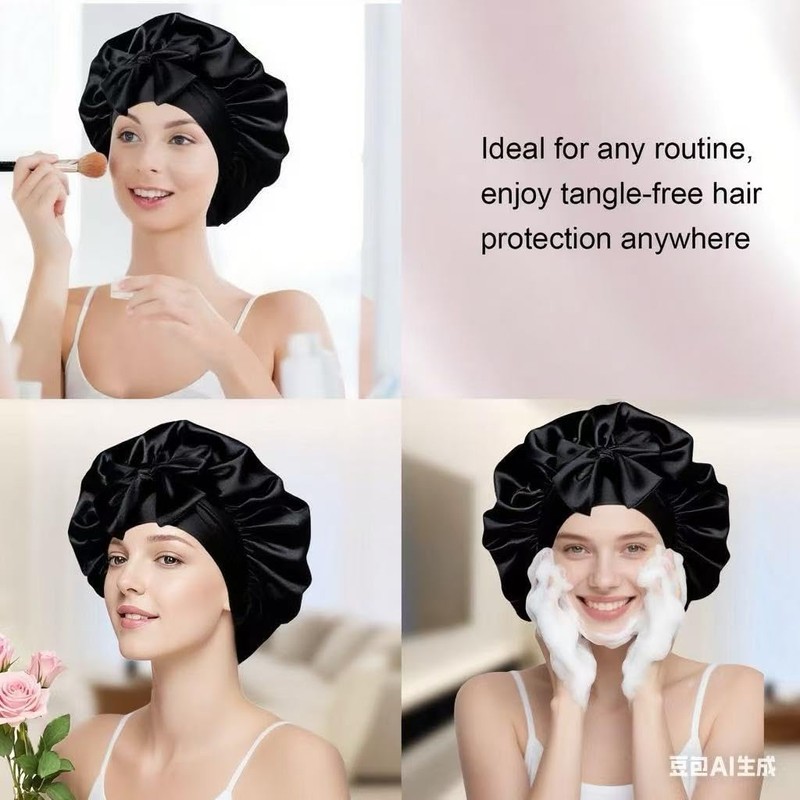 Silk Bonnet for Women, Satin Bonnet for Sleeping, Large Sleep