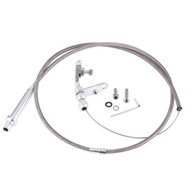 Stainless Kick Down Cable Transmission Kick Down Cable for TH350 Stainless Steel Braided Transmission Kick Down Cable Detent Kickdown