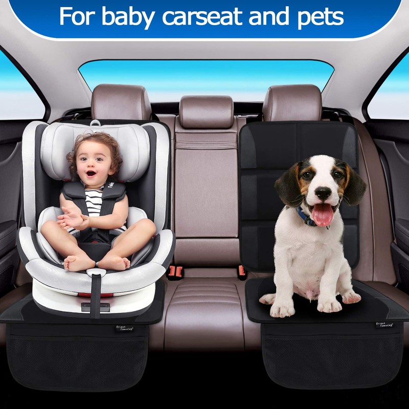 Car Seat Protector, 2 Pack Large Car Seat Protectors for