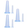 RANYUNSYZ 6 Pcs Blue Facial Cupping Therapy Set Anti Cellulite