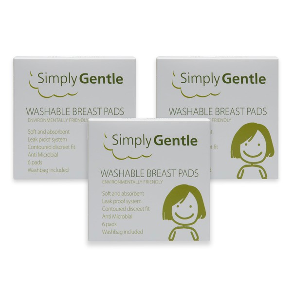 Simply Gentle Washable Breast Pads – Soft & Absorbent –
