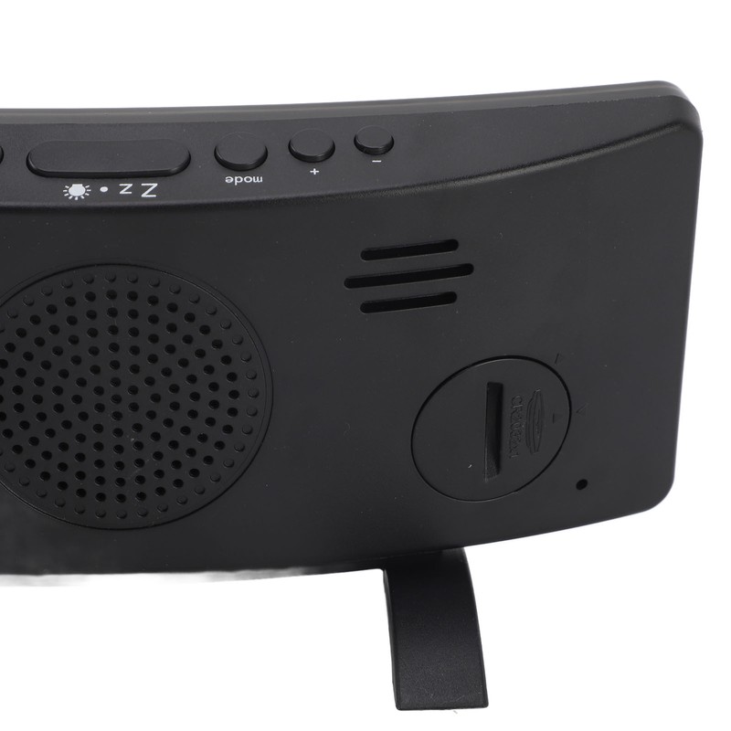 Projection Alarm Clock with 2 USB Ports LED Curved Display