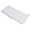 Wireless Bluetooth Keyboard Portable Compact Ultra Thin Bilingual Universal for