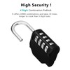 ZHEGE Combination Padlocks 2 Pack, 4 Digit Locker Padlocks for