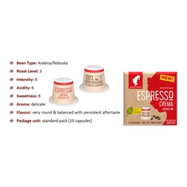 Julius Meinl: "Espresso Crema," Nespresso Compatible, 100% biodegradable, 10 Capsules (1)