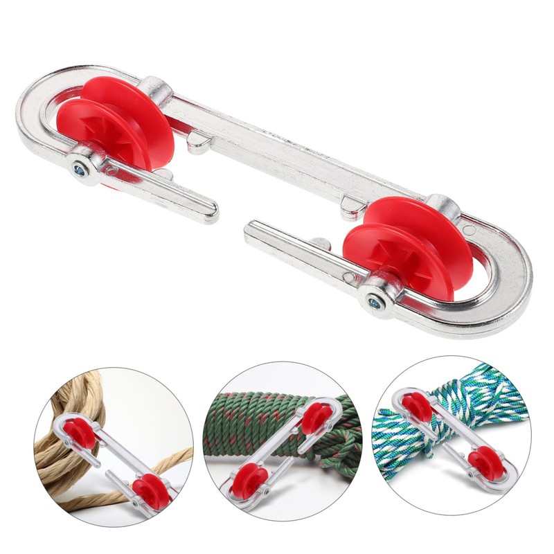 ABOOFAN Aluminum Clothesline Tightener Clothesline Splitter for Camping Hiking BBQ