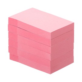 PATIKIL 2 x 3 Inch Sticky Notes, 6 Pack Self-Stick Note Pads Bright Color 100 Sheets/Pad Adhesive Memo Post for Home Office Business, Red