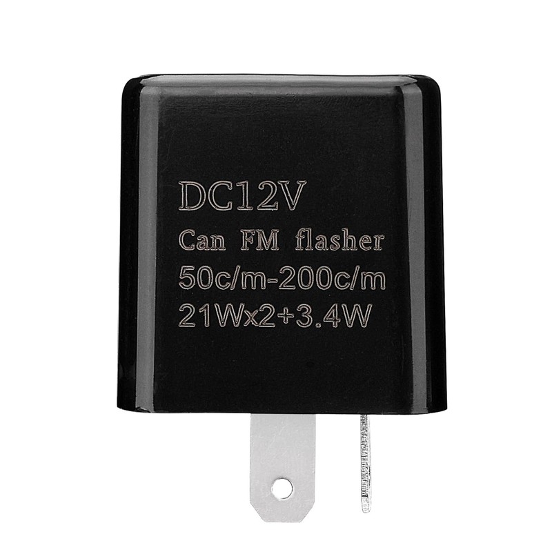 Weasch 12VDC Adjustable Prong Flasher Replacement Compatible, with LED Electronic